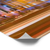 Palacio de Comunicaciones am Abend in Madrid Poster (Ecke)