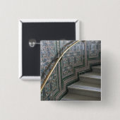 Palacio de Comunicaciones, maurische Fliesen Button (Vorne & Hinten)