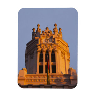 Palacio de Comunicaciones, Turm Detail, Sonnenunte Magnet