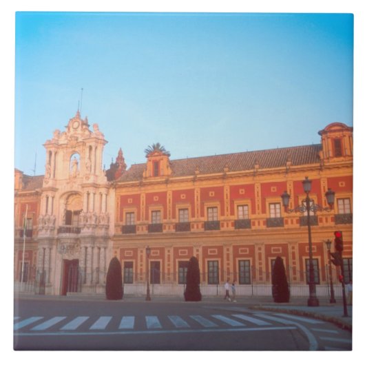 Palacio de Telmo in Sevilla, Spanien, Sitz Fliese (Vorderseite)