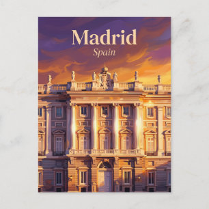 Palacio Real de Madrid Spanien Postkarte