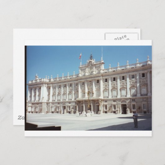 Palacio Real, Madrid Postkarte (Vorne/Hinten)