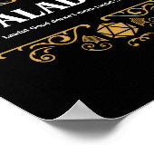 Paladin Class Tabletop RPG Gaming Poster (Ecke)