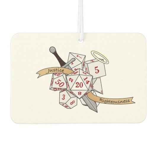 Paladin Dice Design Autolufterfrischer (Vorderseite)