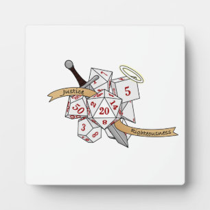 Paladin Dice Design Fotoplatte