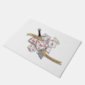 Paladin Dice Design Fußmatte (Schrägansicht)