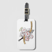 Paladin Dice Design Gepäckanhänger (Vorderseite Vertikal)