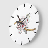 Paladin Dice Design Große Wanduhr (Winkel)