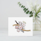 Paladin Dice Design Postkarte (Stehend Vorderseite)