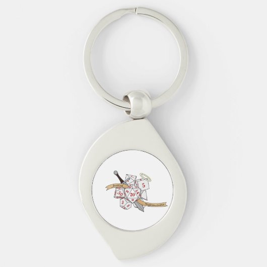 Paladin Dice Design Schlüsselanhänger (Vorderseite)