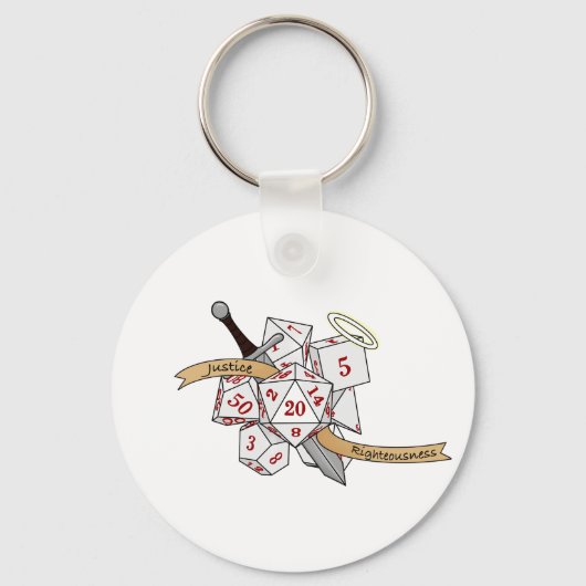 Paladin Dice Design Schlüsselanhänger (Vorderseite)