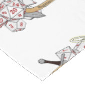 Paladin Dice Design Tischdecke (Schrägansicht)