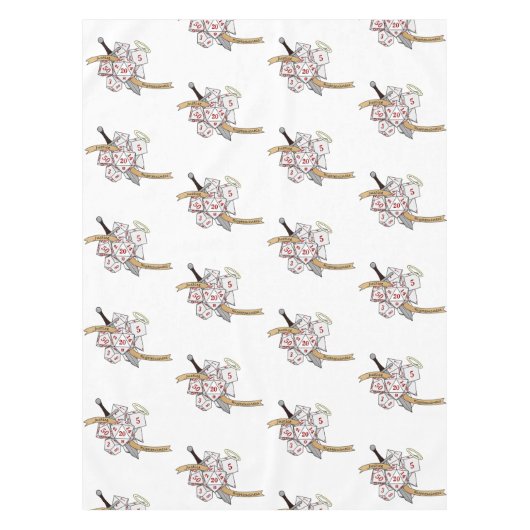 Paladin Dice Design Tischdecke (Vorderseite)