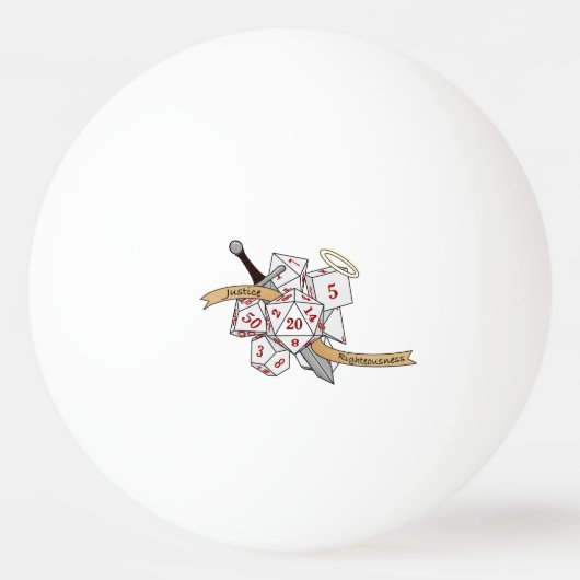 Paladin Dice Design Tischtennisball (Vorderseite)