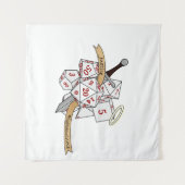 Paladin Dice Design Wandteppich (Vorderseite (Horizontal))