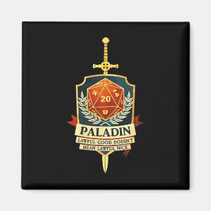 Paladin Fantasy-Rollenspiel Trpg Gamer Cl  Magnet