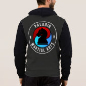 Paladin-voller ZipHoodie Hoodie (Rückseite)