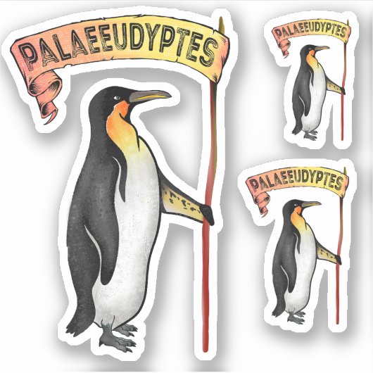 Paläeudyptes Extinct Pinguin Aufkleber (Vorderseite)