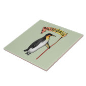 Paläeudyptes Extinct Pinguin Fliese (Seite)