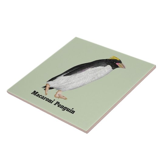 Paläeudyptes Extinct Pinguin Fliese (Seite)