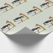 Paläeudyptes Extinct Pinguin Geschenkpapier (Ecke)