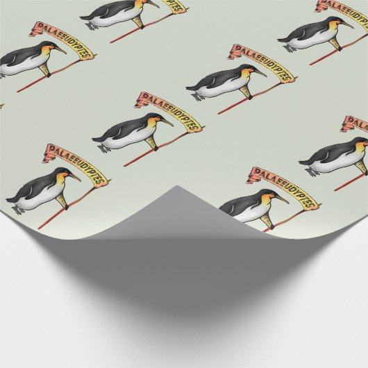 Paläeudyptes Extinct Pinguin Geschenkpapier (Ecke)
