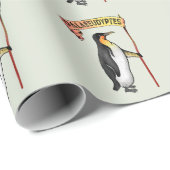 Paläeudyptes Extinct Pinguin Geschenkpapier (Rolleneckpunkt)