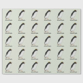 Paläeudyptes Extinct Pinguin Geschenkpapier (Flach)