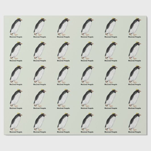 Paläeudyptes Extinct Pinguin Geschenkpapier (Flach)