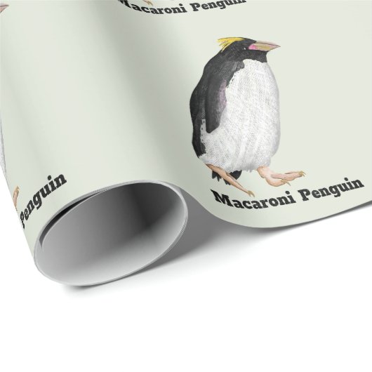 Paläeudyptes Extinct Pinguin Geschenkpapier (Rolleneckpunkt)