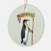 Paläeudyptes Extinct Pinguin Keramik Ornament (Links)