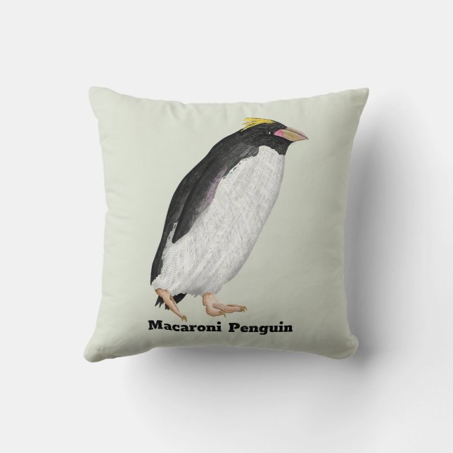 Paläeudyptes Extinct Pinguin Kissen (Rückseite)