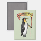 Paläeudyptes Extinct Pinguin Magnet (Vorderseite/Rückseite)