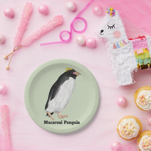 Paläeudyptes Extinct Pinguin Pappteller (Party)