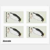 Paläeudyptes Extinct Pinguin Rechteckiger Aufkleber (Blatt)