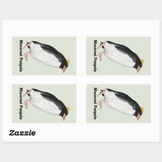 Paläeudyptes Extinct Pinguin Rechteckiger Aufkleber (Blatt)