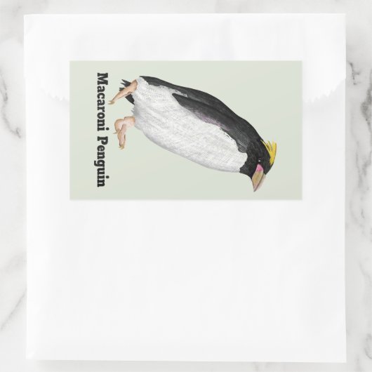 Paläeudyptes Extinct Pinguin Rechteckiger Aufkleber (Tasche)