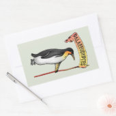 Paläeudyptes Extinct Pinguin Rechteckiger Aufkleber (Umschlag)