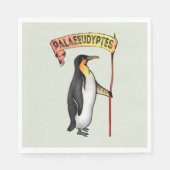 Paläeudyptes Extinct Pinguin Serviette (Vorderseite)