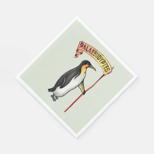 Paläeudyptes Extinct Pinguin Serviette (Ecke)