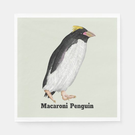 Paläeudyptes Extinct Pinguin Serviette (Vorderseite)