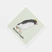 Paläeudyptes Extinct Pinguin Serviette (Ecke)