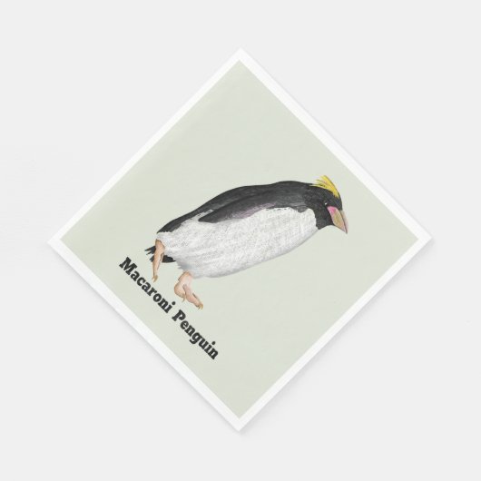 Paläeudyptes Extinct Pinguin Serviette (Ecke)