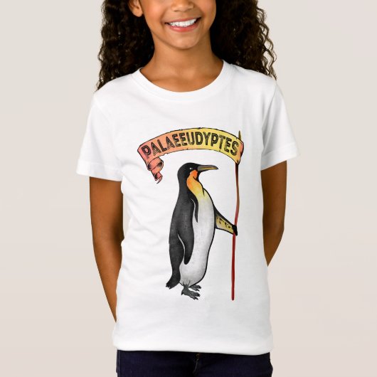 Paläeudyptes Extinct Pinguin T-Shirt (Vorderseite)