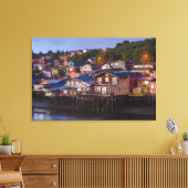 Palafito Pfahlhäuser, erhöhte Aussicht Leinwanddruck (Insitu (Wohnzimmer))