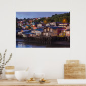 Palafito Pfahlhäuser, erhöhte Aussicht Poster (Küche)