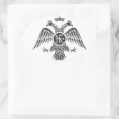 Palaiologos Eagle Ovaler Aufkleber (Tasche)