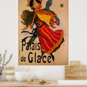 Palais de Glace, 1896 Art Nouveau Advertisement Poster (Küche)