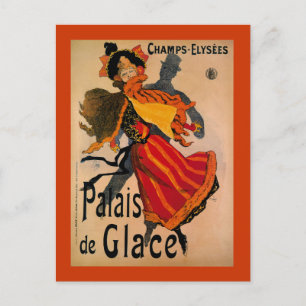 Palais de Glace, 1896 Art Nouveau Advertisement Postkarte