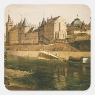 Palais de Justice Quadratischer Aufkleber